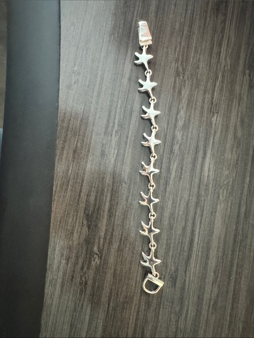 Silver Starfish Link Bracelet